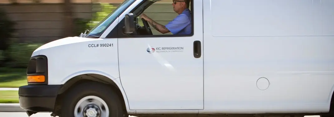 KIC Refrigeration service vehicle serving Pequea area
